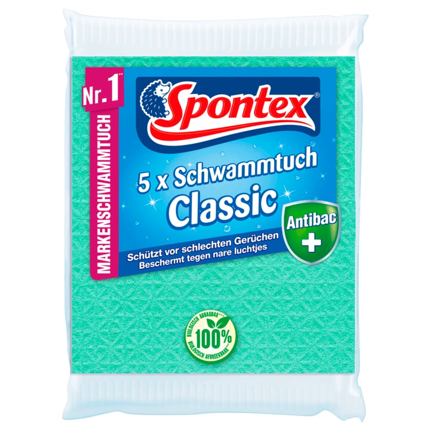 Spontex Classic Schwammtuch 5 Stück